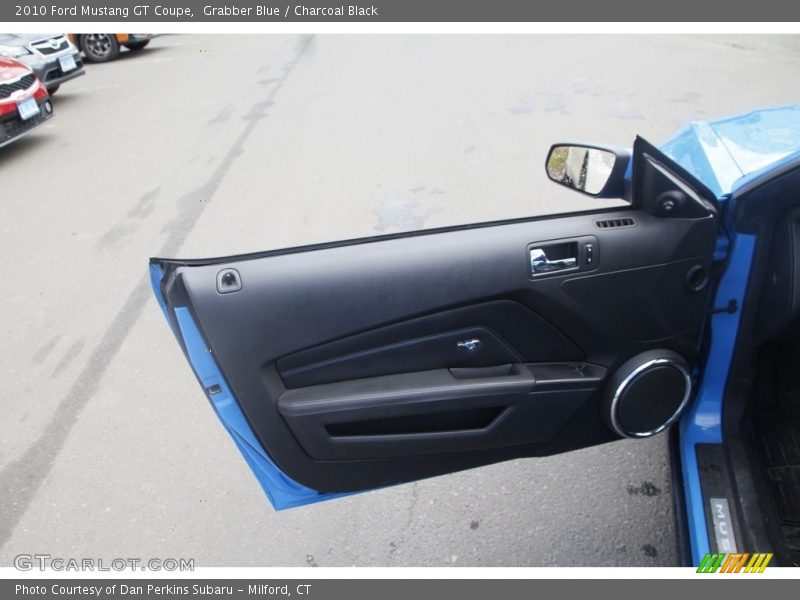 Grabber Blue / Charcoal Black 2010 Ford Mustang GT Coupe