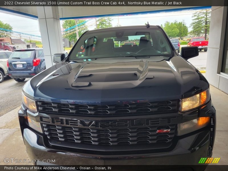 Northsky Blue Metallic / Jet Black 2022 Chevrolet Silverado 1500 Limited Custom Trail Boss Crew Cab 4x4