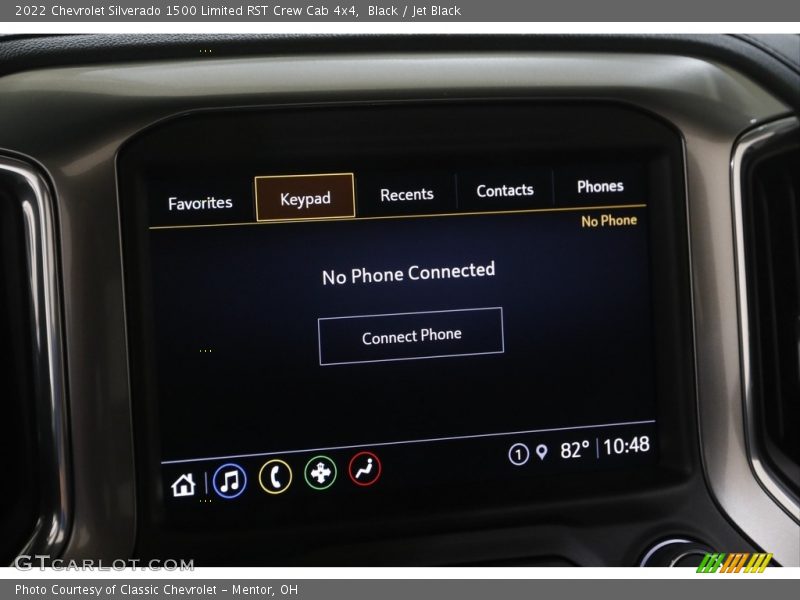 Black / Jet Black 2022 Chevrolet Silverado 1500 Limited RST Crew Cab 4x4