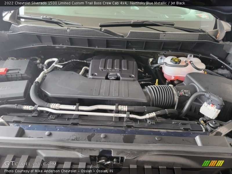 Northsky Blue Metallic / Jet Black 2022 Chevrolet Silverado 1500 Limited Custom Trail Boss Crew Cab 4x4
