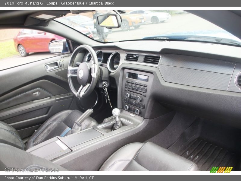 Grabber Blue / Charcoal Black 2010 Ford Mustang GT Coupe