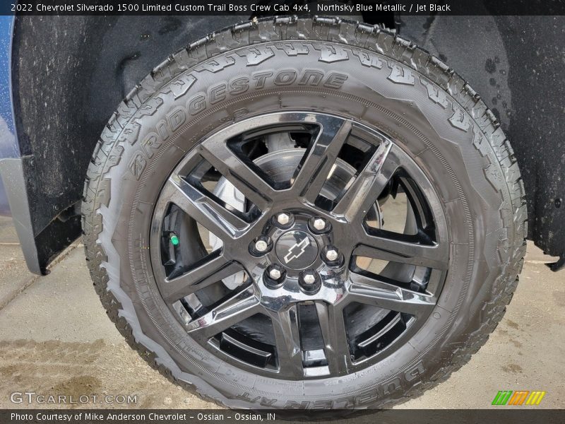 Northsky Blue Metallic / Jet Black 2022 Chevrolet Silverado 1500 Limited Custom Trail Boss Crew Cab 4x4