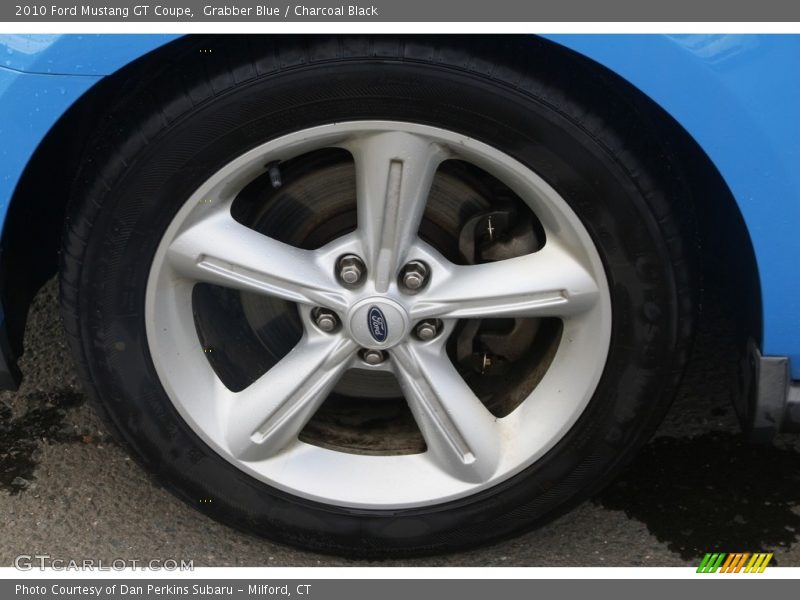 Grabber Blue / Charcoal Black 2010 Ford Mustang GT Coupe