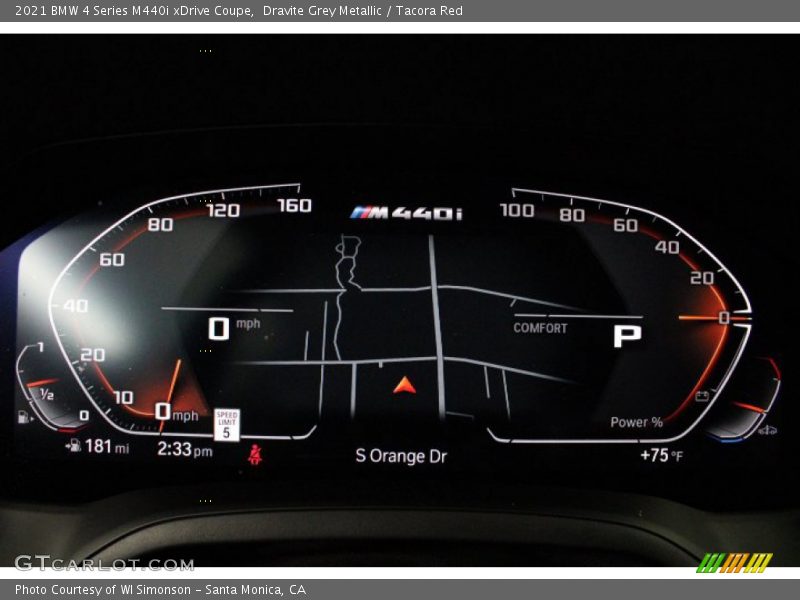 Dravite Grey Metallic / Tacora Red 2021 BMW 4 Series M440i xDrive Coupe
