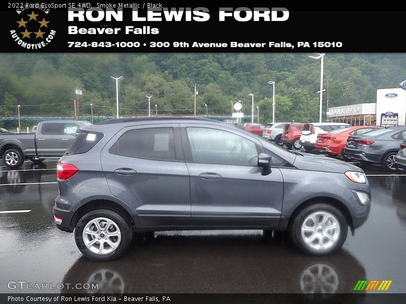 Smoke Metallic / Black 2022 Ford EcoSport SE 4WD