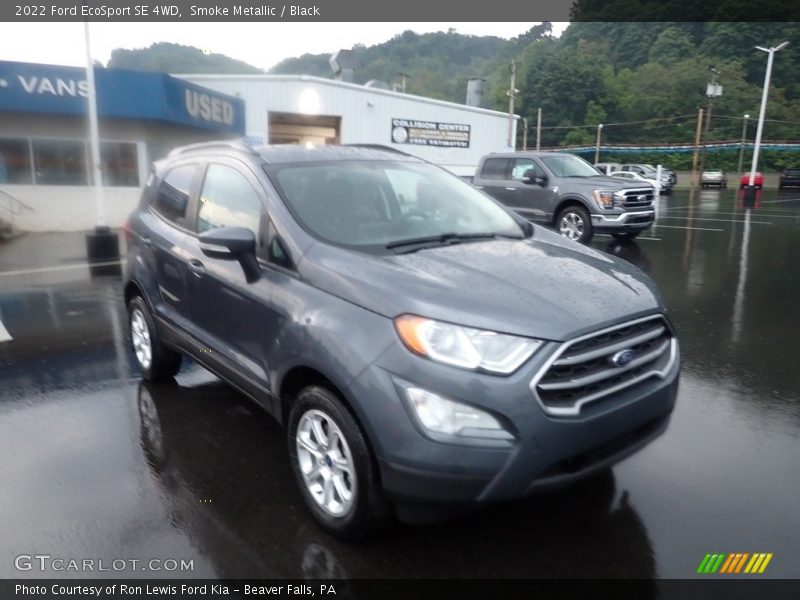 Smoke Metallic / Black 2022 Ford EcoSport SE 4WD