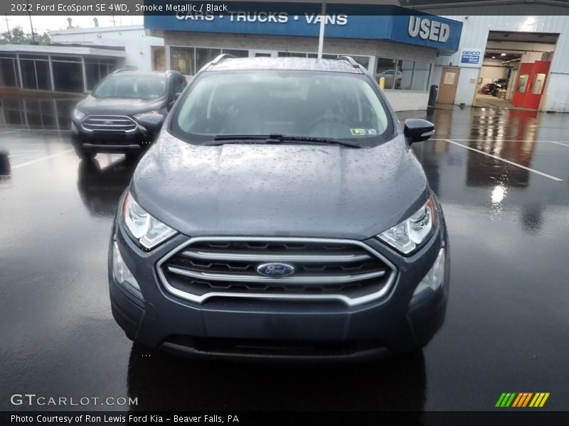 Smoke Metallic / Black 2022 Ford EcoSport SE 4WD