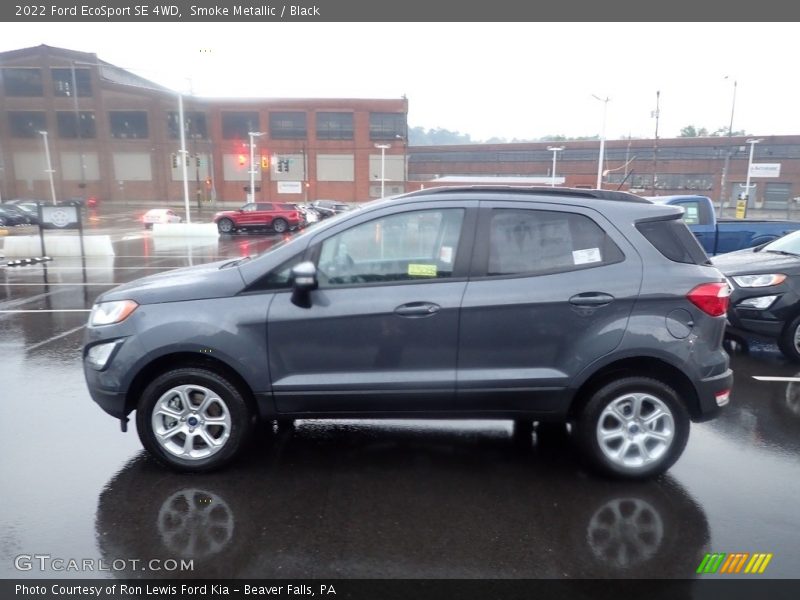 Smoke Metallic / Black 2022 Ford EcoSport SE 4WD