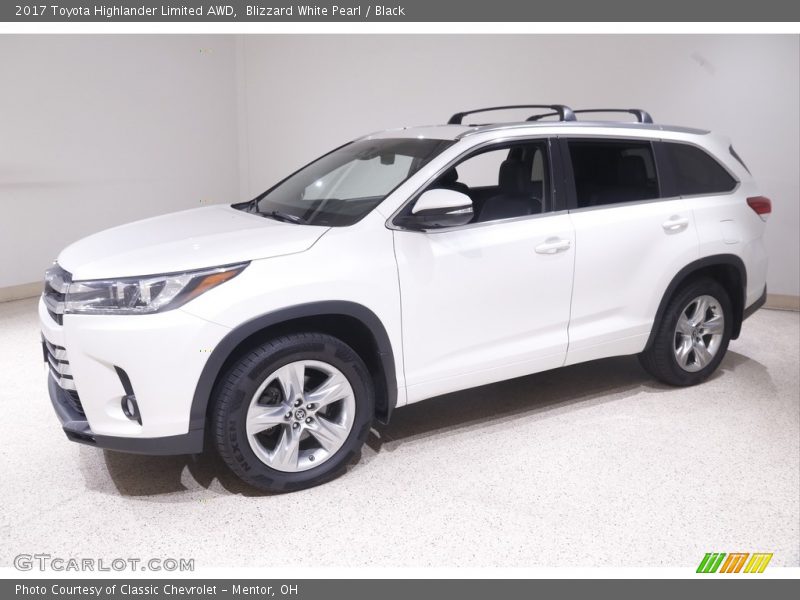 Blizzard White Pearl / Black 2017 Toyota Highlander Limited AWD