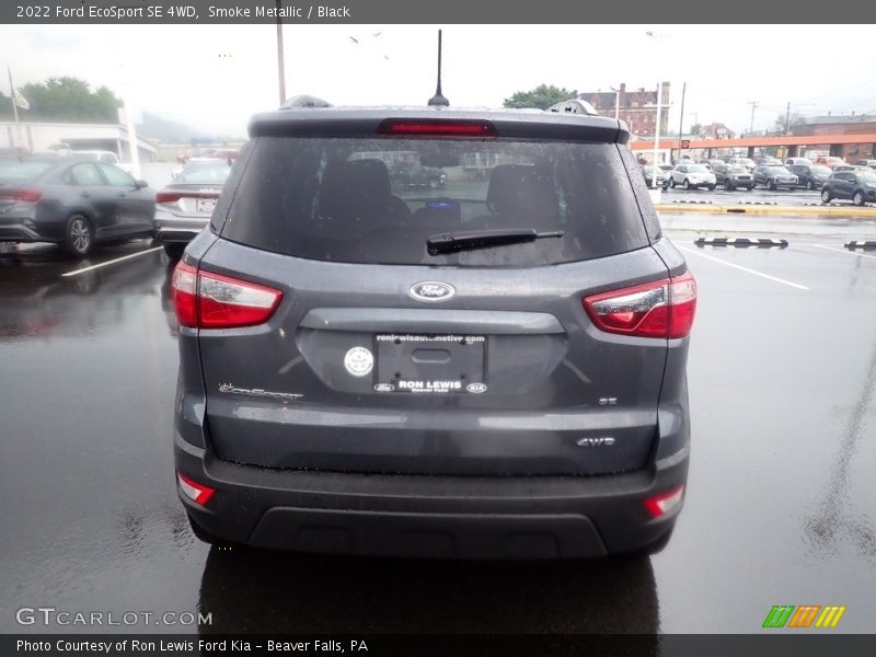 Smoke Metallic / Black 2022 Ford EcoSport SE 4WD