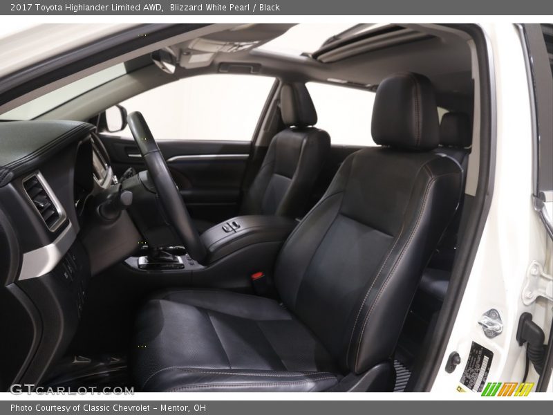 Blizzard White Pearl / Black 2017 Toyota Highlander Limited AWD