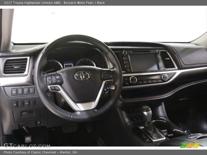 Blizzard White Pearl / Black 2017 Toyota Highlander Limited AWD
