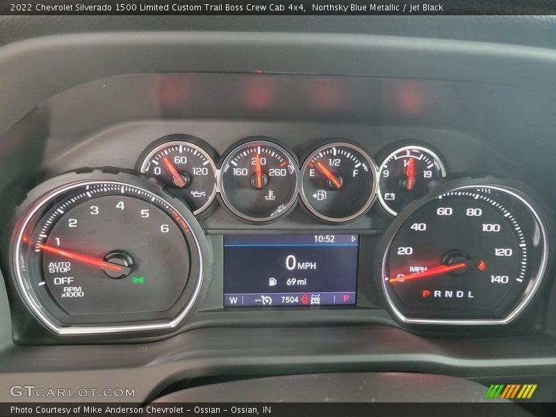  2022 Silverado 1500 Limited Custom Trail Boss Crew Cab 4x4 Custom Trail Boss Crew Cab 4x4 Gauges