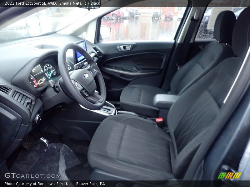 Smoke Metallic / Black 2022 Ford EcoSport SE 4WD
