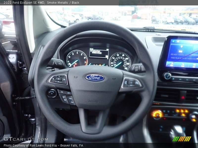 Smoke Metallic / Black 2022 Ford EcoSport SE 4WD
