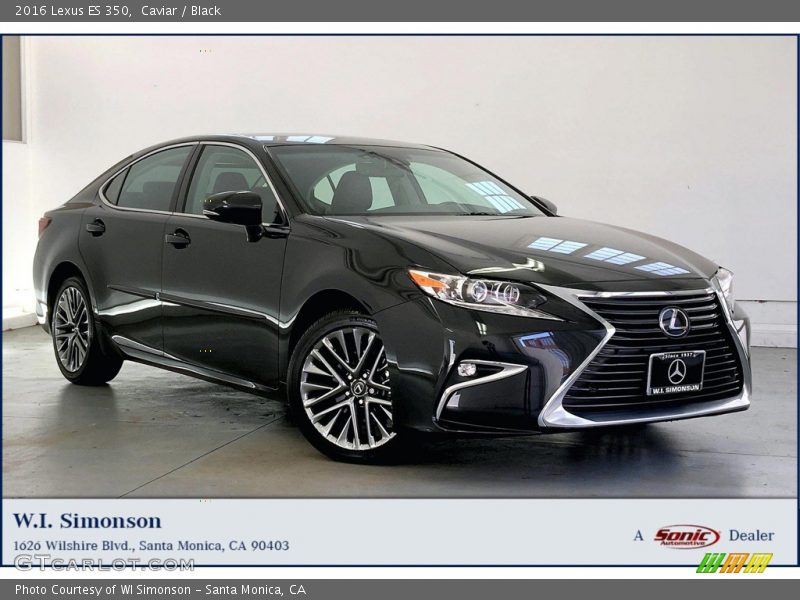 Caviar / Black 2016 Lexus ES 350