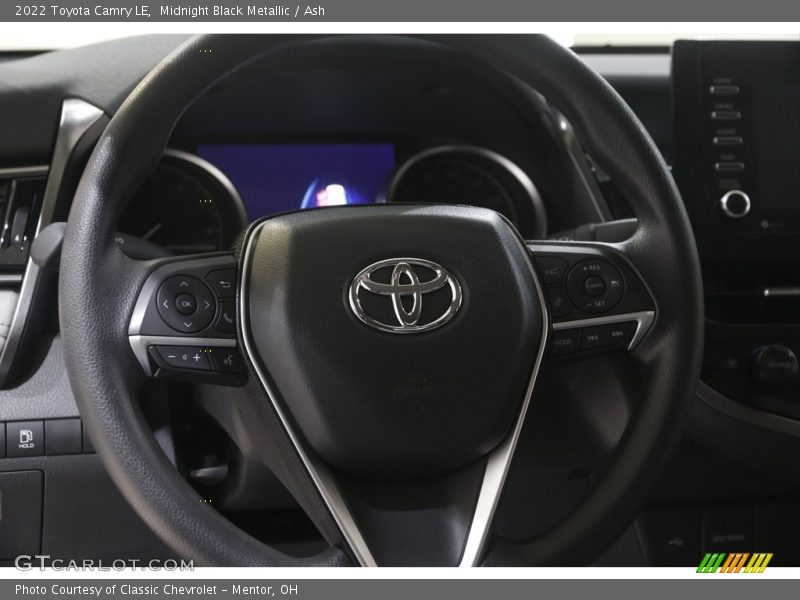 Midnight Black Metallic / Ash 2022 Toyota Camry LE