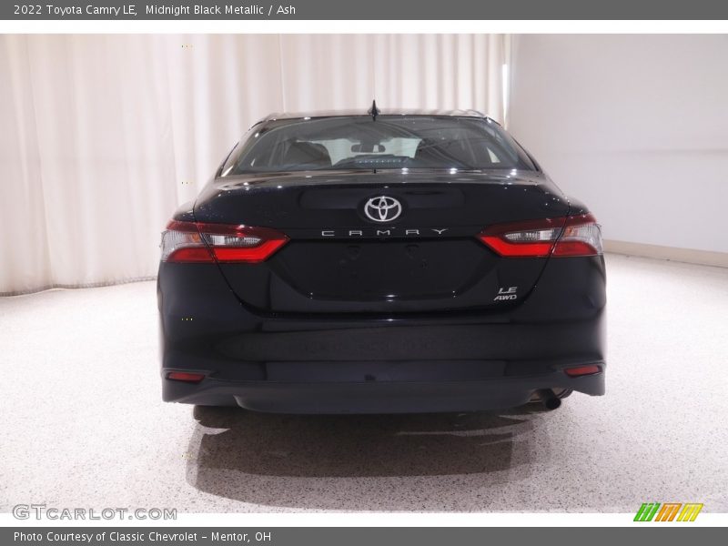 Midnight Black Metallic / Ash 2022 Toyota Camry LE