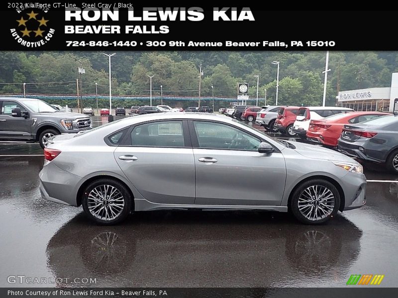 Steel Gray / Black 2022 Kia Forte GT-Line