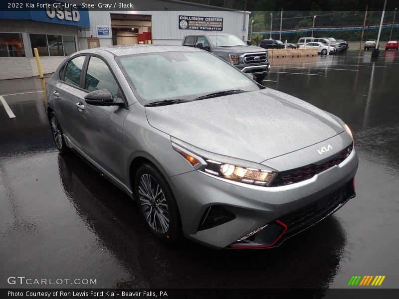 Steel Gray / Black 2022 Kia Forte GT-Line