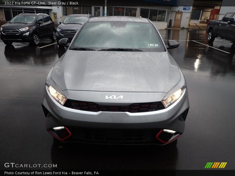 Steel Gray / Black 2022 Kia Forte GT-Line