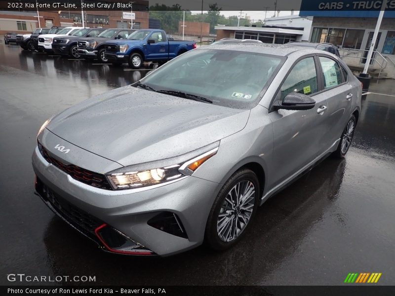 Steel Gray / Black 2022 Kia Forte GT-Line