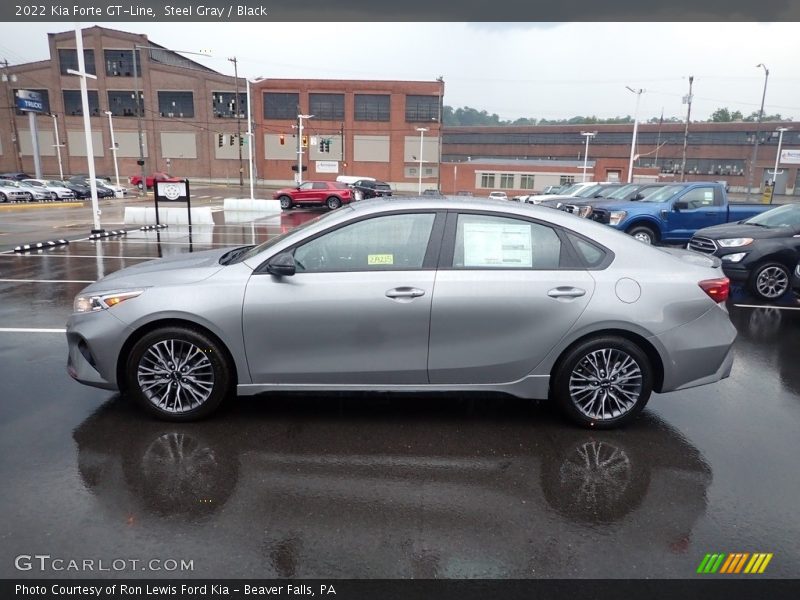 Steel Gray / Black 2022 Kia Forte GT-Line