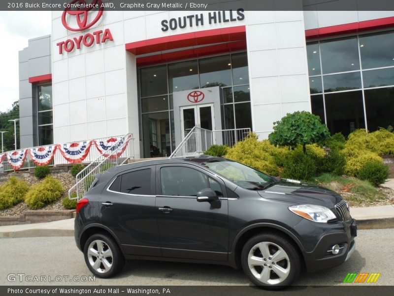 Graphite Gray Metallic / Ebony 2016 Buick Encore Convenience AWD