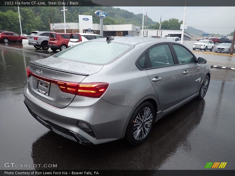 Steel Gray / Black 2022 Kia Forte GT-Line
