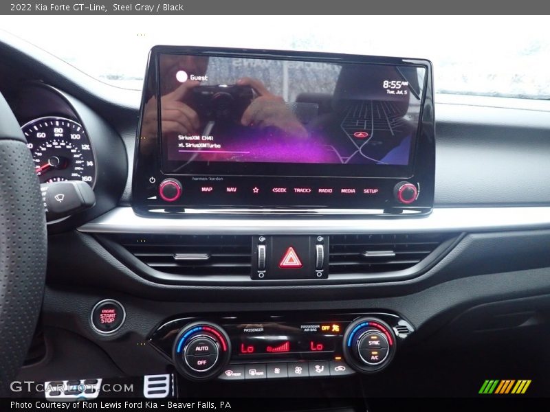 Steel Gray / Black 2022 Kia Forte GT-Line