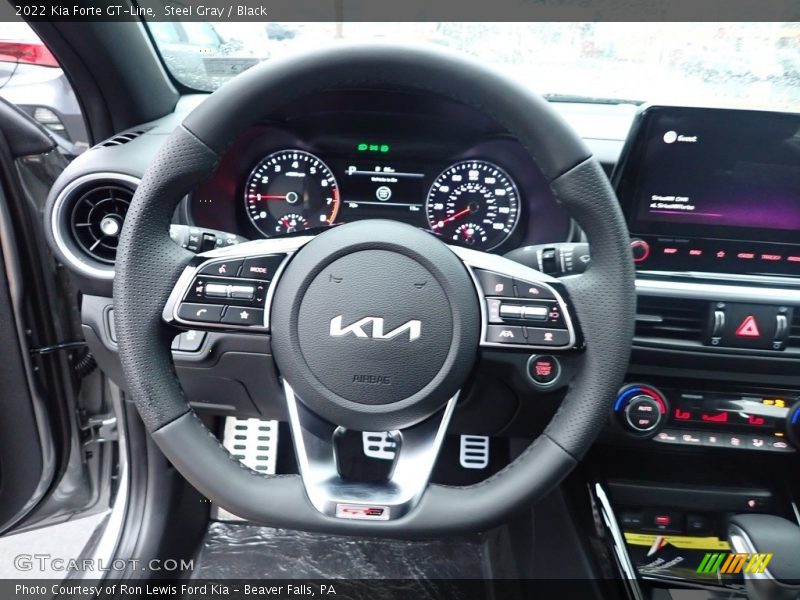 Steel Gray / Black 2022 Kia Forte GT-Line