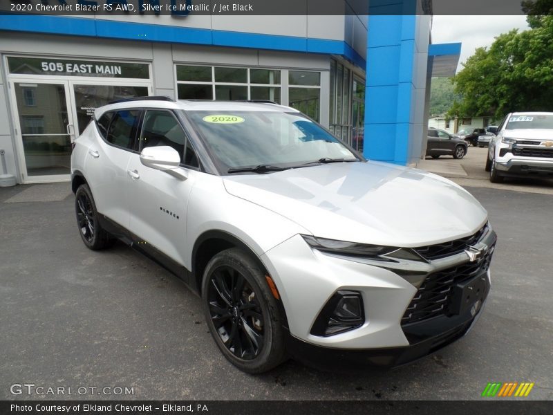 Silver Ice Metallic / Jet Black 2020 Chevrolet Blazer RS AWD