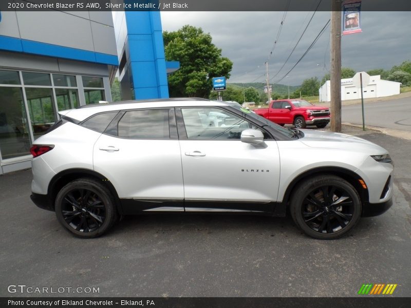 Silver Ice Metallic / Jet Black 2020 Chevrolet Blazer RS AWD