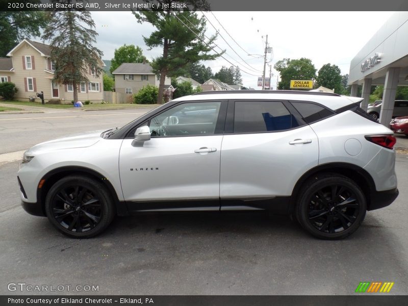 Silver Ice Metallic / Jet Black 2020 Chevrolet Blazer RS AWD