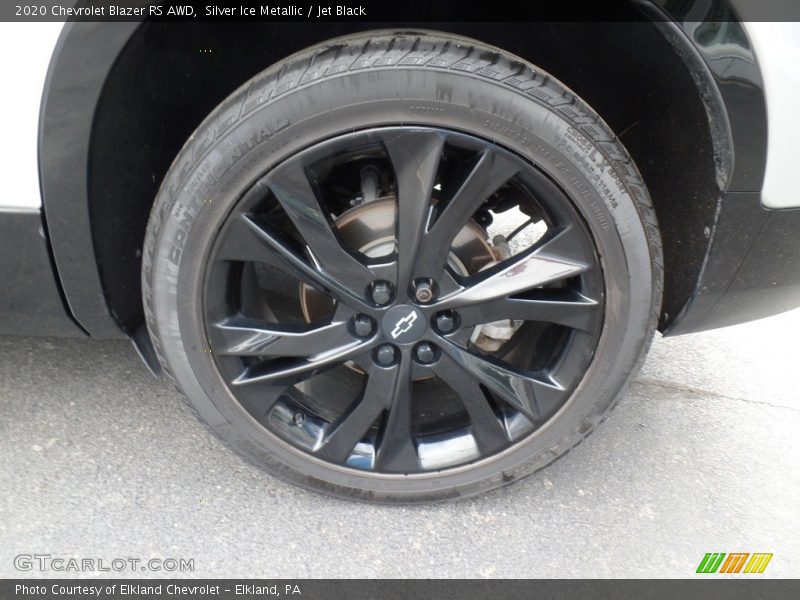Silver Ice Metallic / Jet Black 2020 Chevrolet Blazer RS AWD