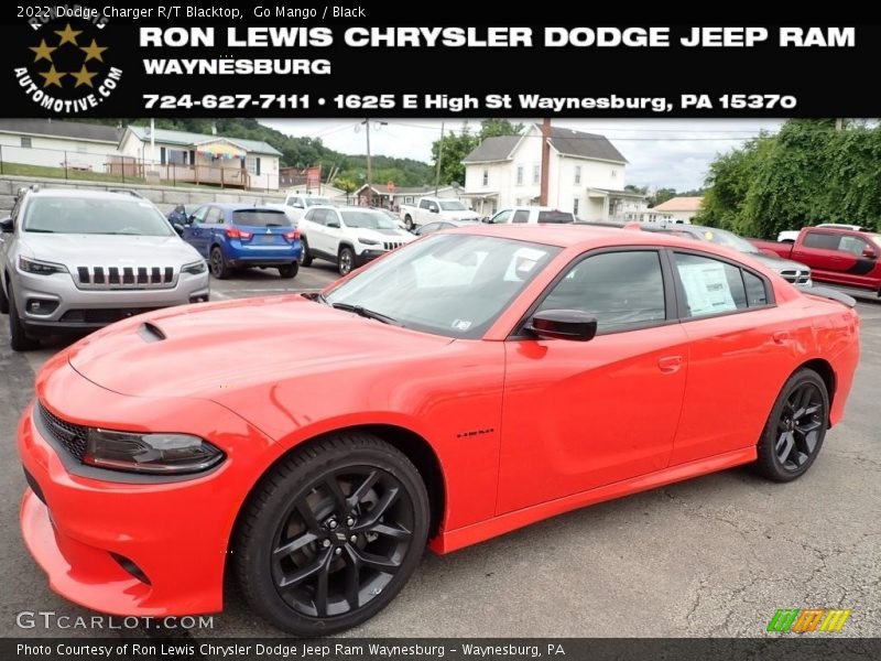 Go Mango / Black 2022 Dodge Charger R/T Blacktop