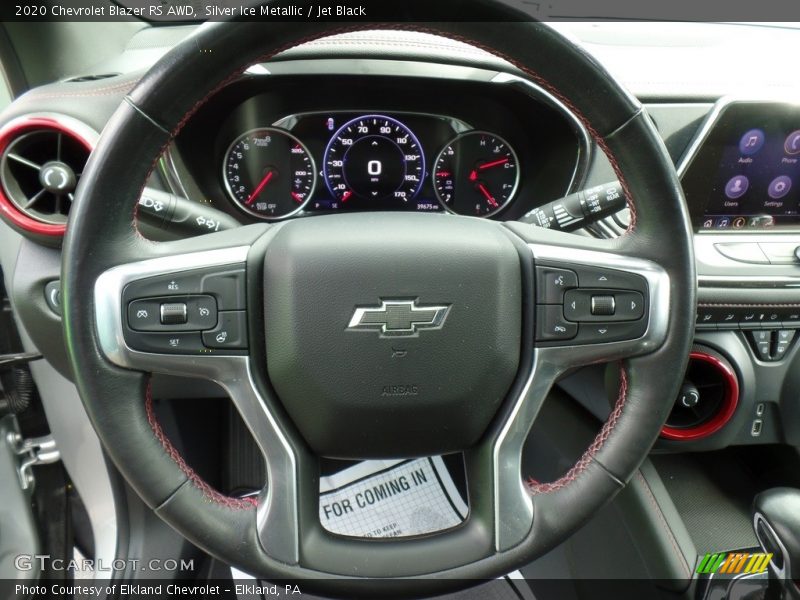 Silver Ice Metallic / Jet Black 2020 Chevrolet Blazer RS AWD