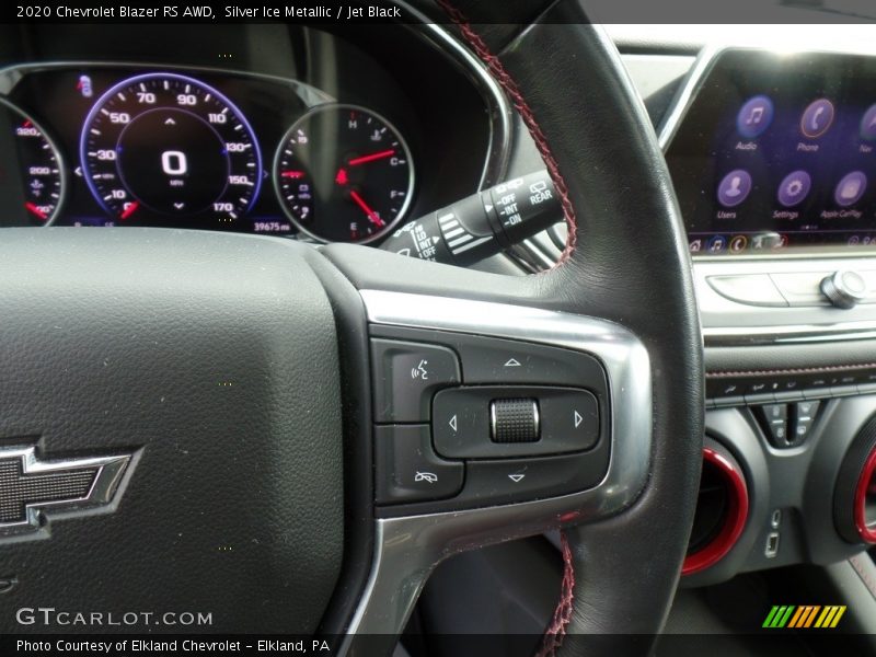 Silver Ice Metallic / Jet Black 2020 Chevrolet Blazer RS AWD