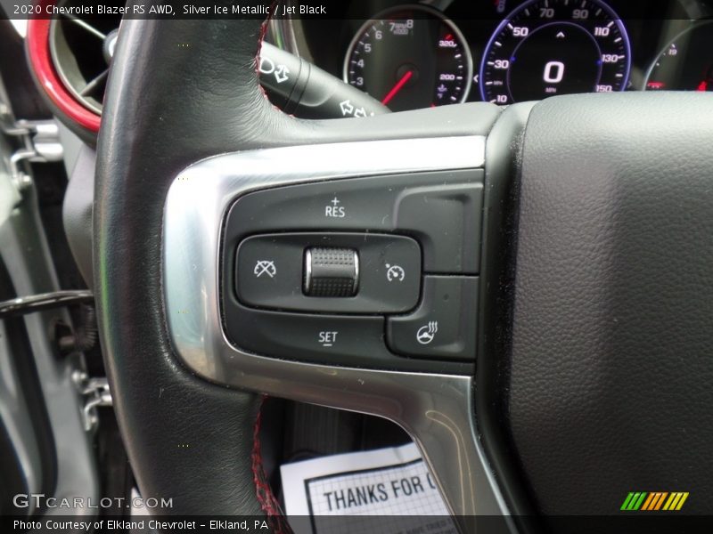 Silver Ice Metallic / Jet Black 2020 Chevrolet Blazer RS AWD