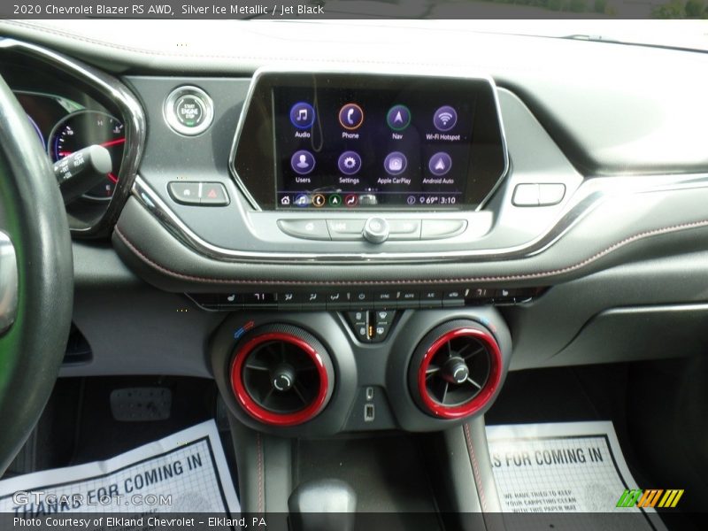 Silver Ice Metallic / Jet Black 2020 Chevrolet Blazer RS AWD
