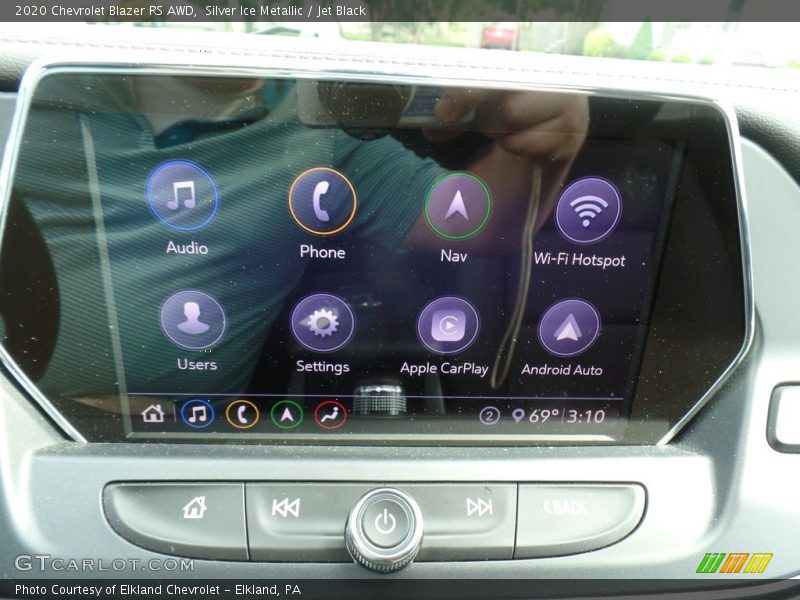 Silver Ice Metallic / Jet Black 2020 Chevrolet Blazer RS AWD