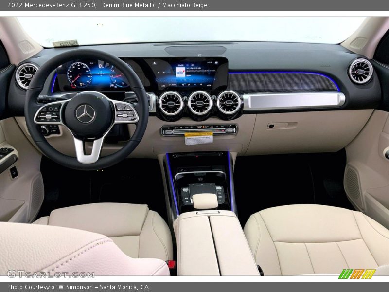 Denim Blue Metallic / Macchiato Beige 2022 Mercedes-Benz GLB 250