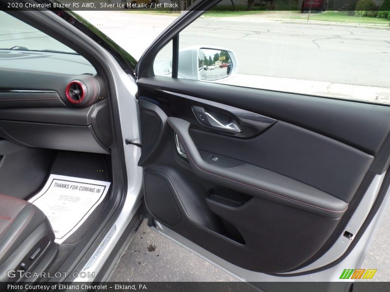Silver Ice Metallic / Jet Black 2020 Chevrolet Blazer RS AWD