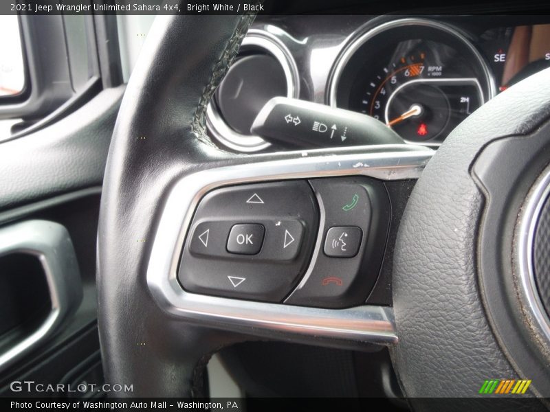 Bright White / Black 2021 Jeep Wrangler Unlimited Sahara 4x4