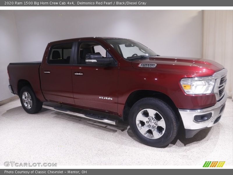 Delmonico Red Pearl / Black/Diesel Gray 2020 Ram 1500 Big Horn Crew Cab 4x4