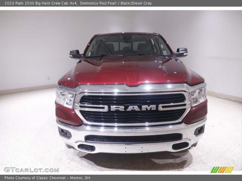 Delmonico Red Pearl / Black/Diesel Gray 2020 Ram 1500 Big Horn Crew Cab 4x4