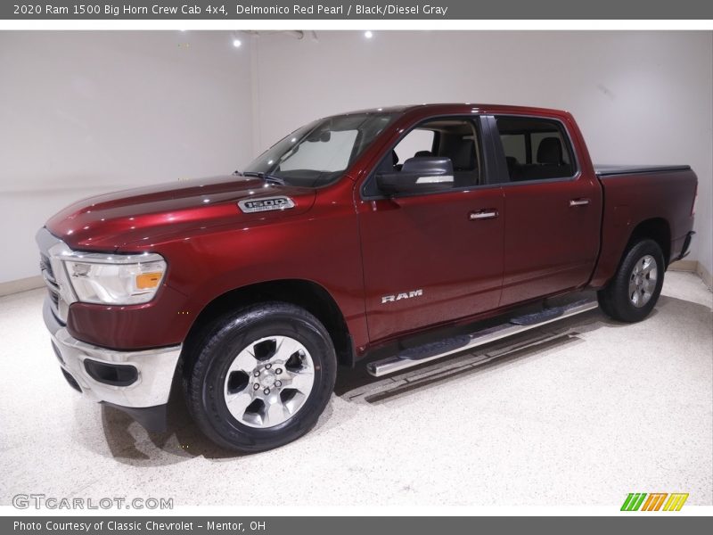 Delmonico Red Pearl / Black/Diesel Gray 2020 Ram 1500 Big Horn Crew Cab 4x4