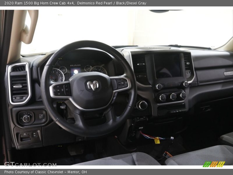 Delmonico Red Pearl / Black/Diesel Gray 2020 Ram 1500 Big Horn Crew Cab 4x4