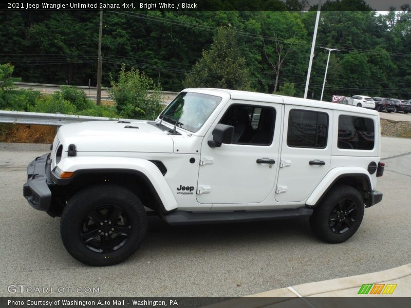 Bright White / Black 2021 Jeep Wrangler Unlimited Sahara 4x4