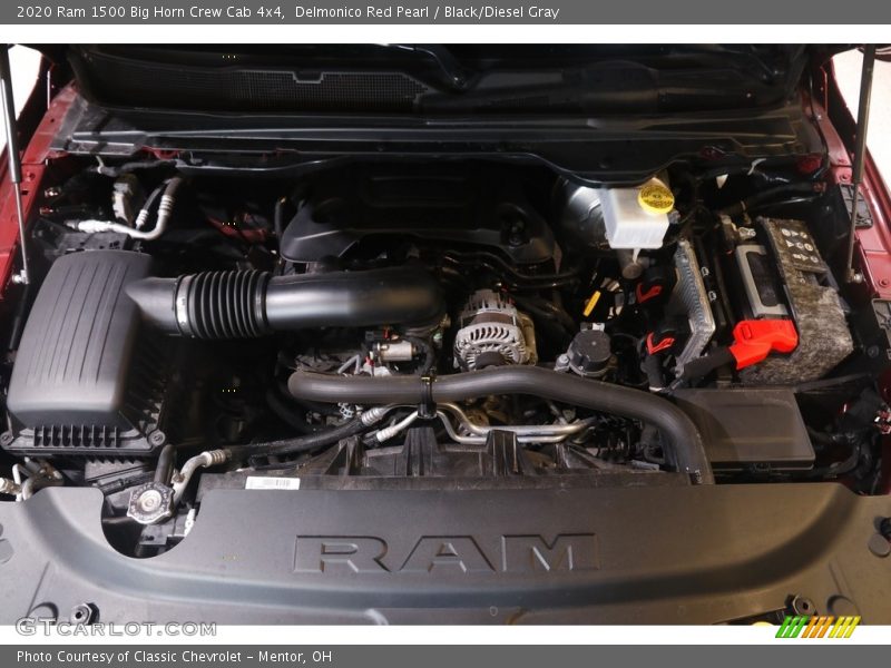 Delmonico Red Pearl / Black/Diesel Gray 2020 Ram 1500 Big Horn Crew Cab 4x4